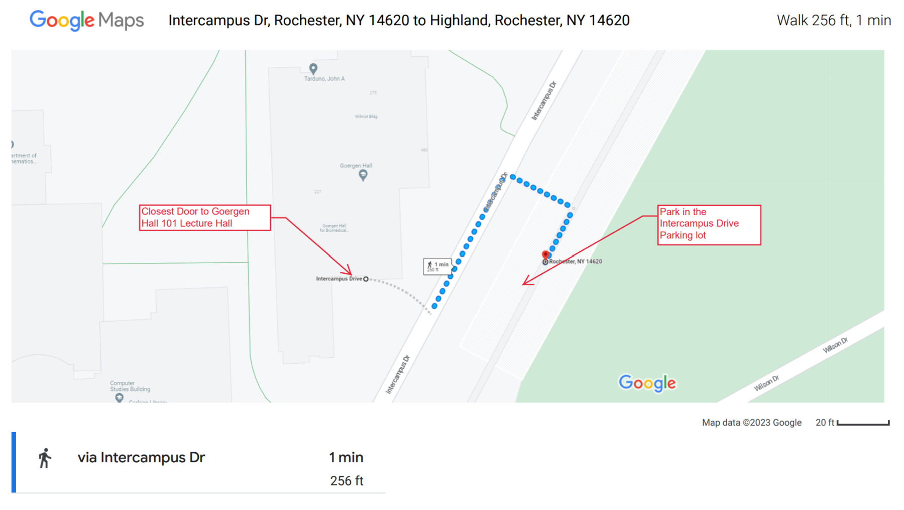 Google map to meeting