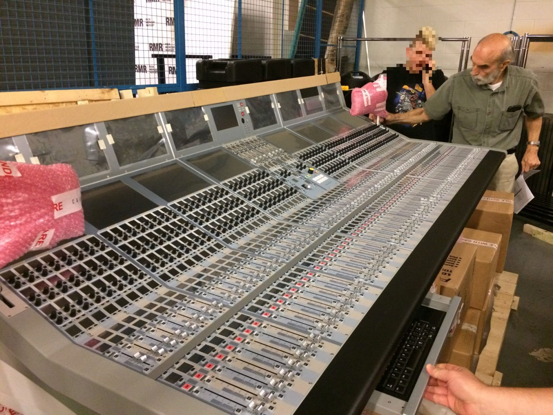 Juri Nechaevski at the console