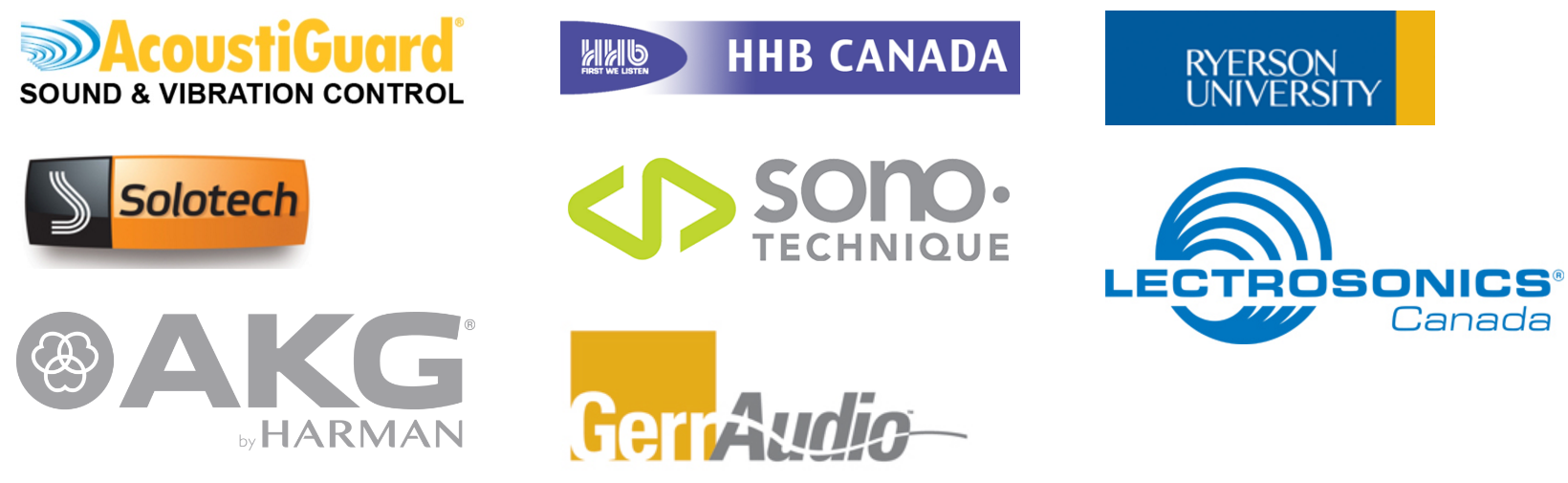 Annual Sponsors for the Toronto AES annual sponsors for the Toronto AES